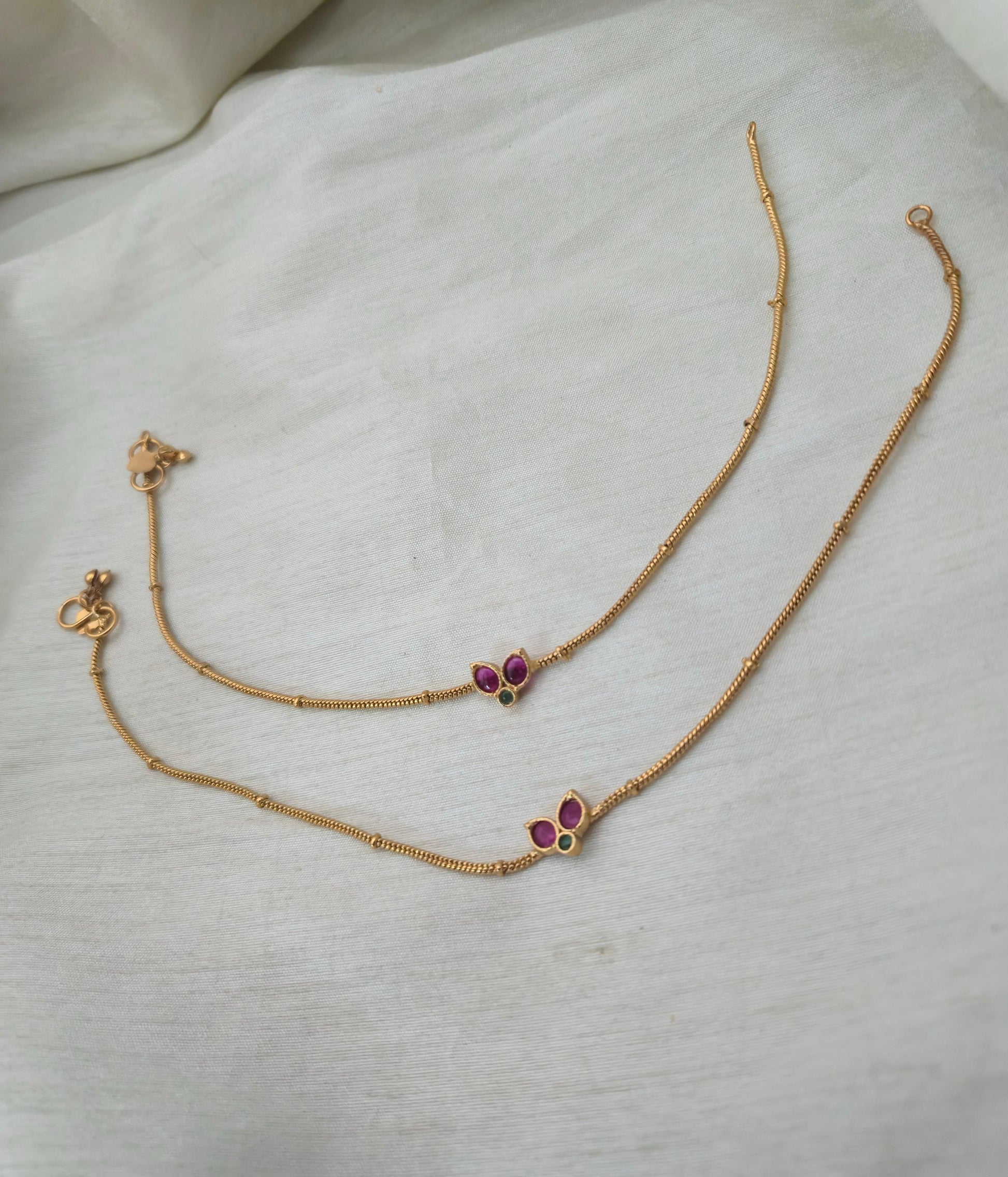 Ganga Jamuna Sleek Anklets - image 5