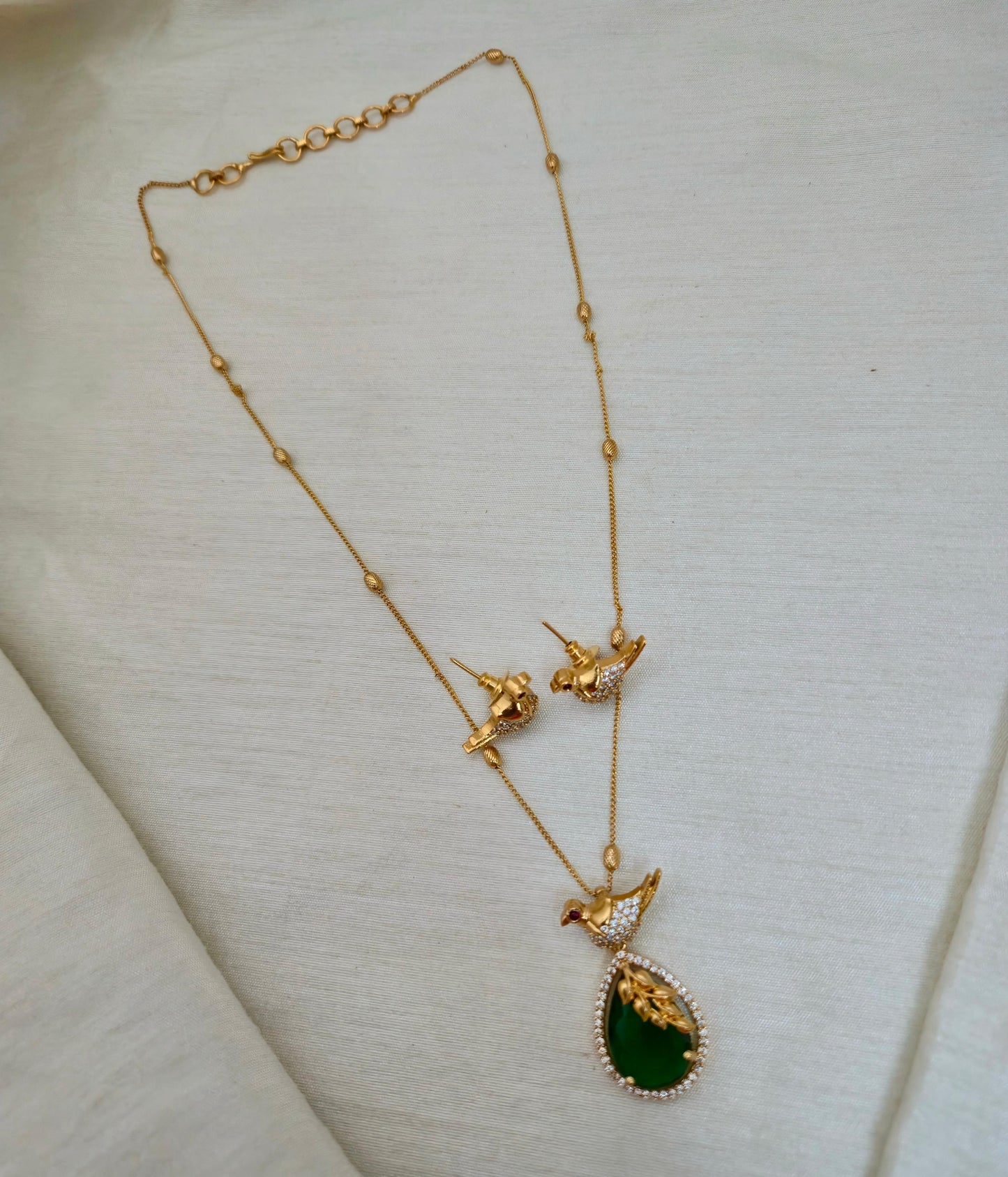 Bird Motif Pendant Set - Image 2