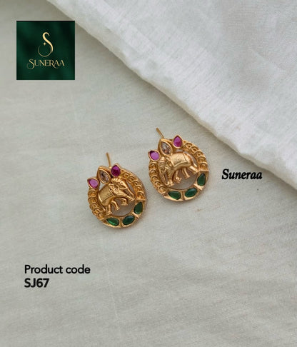 GAJA VAIBHAV STUD EARRINGS - image 7