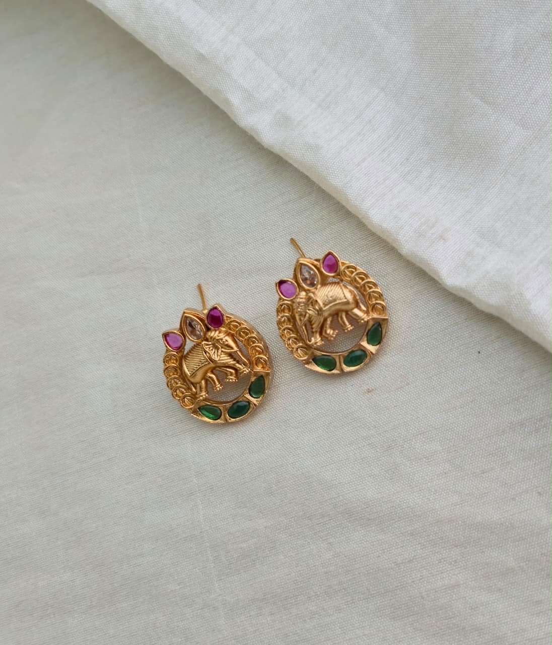 GAJA VAIBHAV STUD EARRINGS - image 3