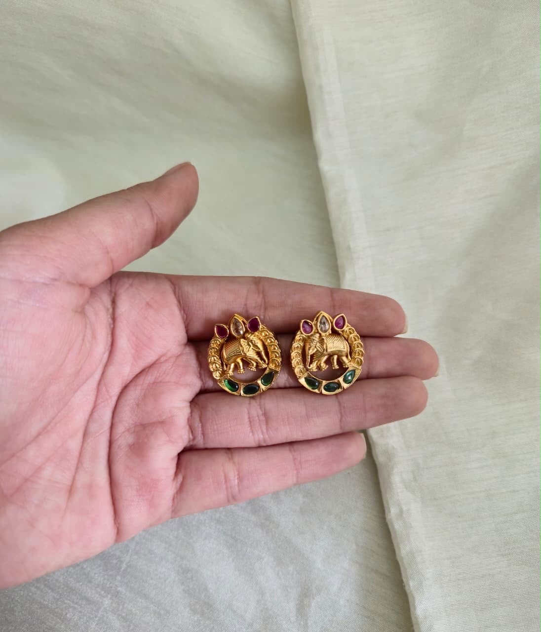 GAJA VAIBHAV STUD EARRINGS - image 5