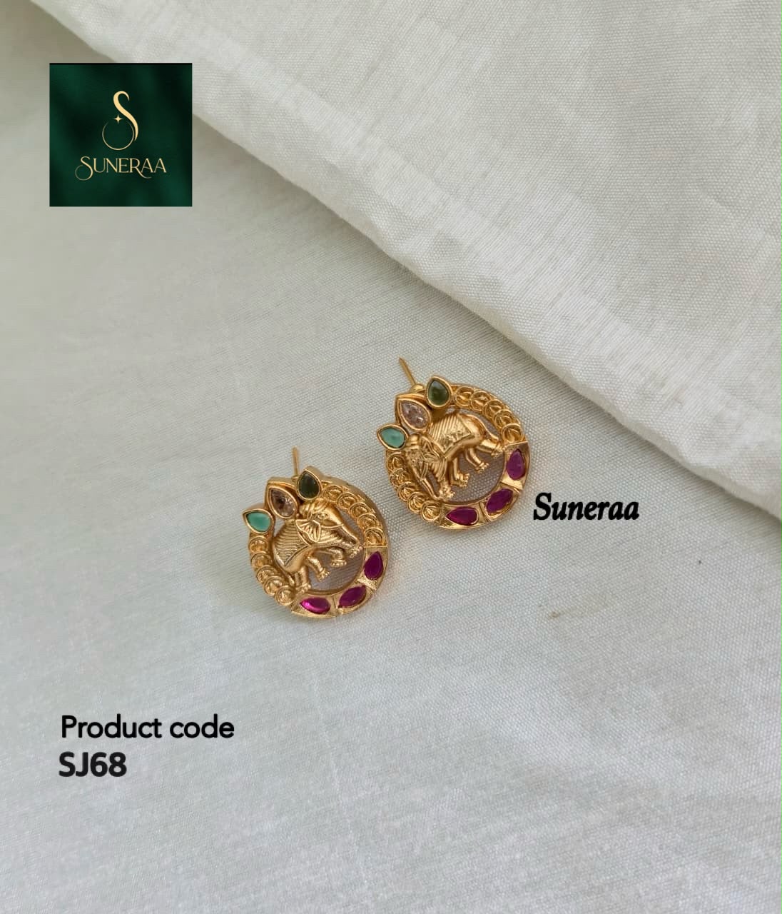 GAJA VAIBHAV STUD EARRINGS - image 7