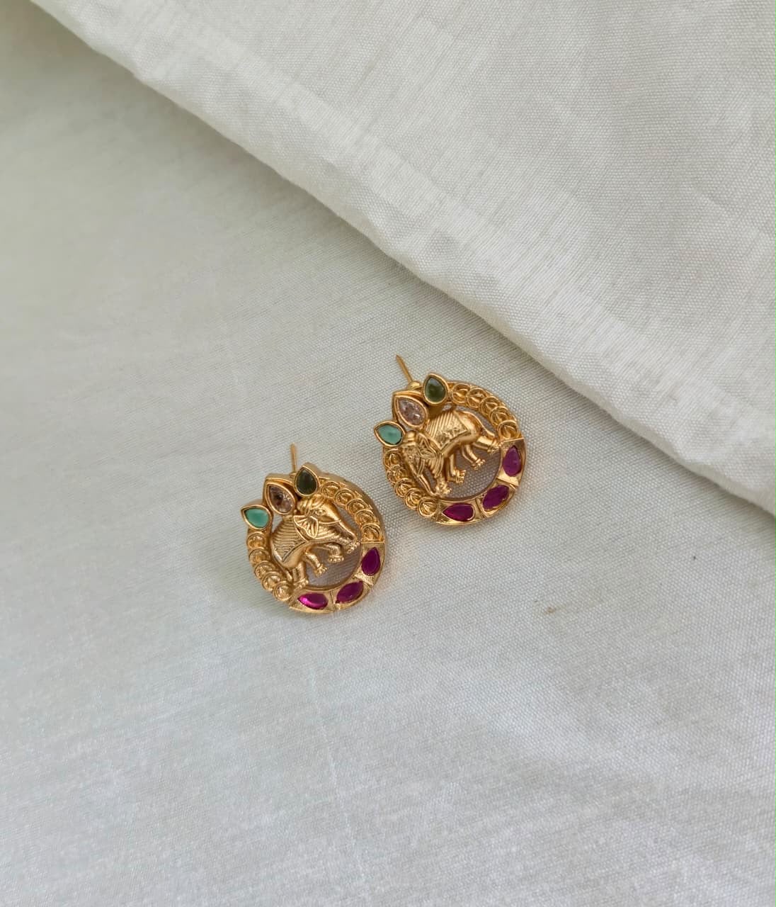 GAJA VAIBHAV STUD EARRINGS - image 4