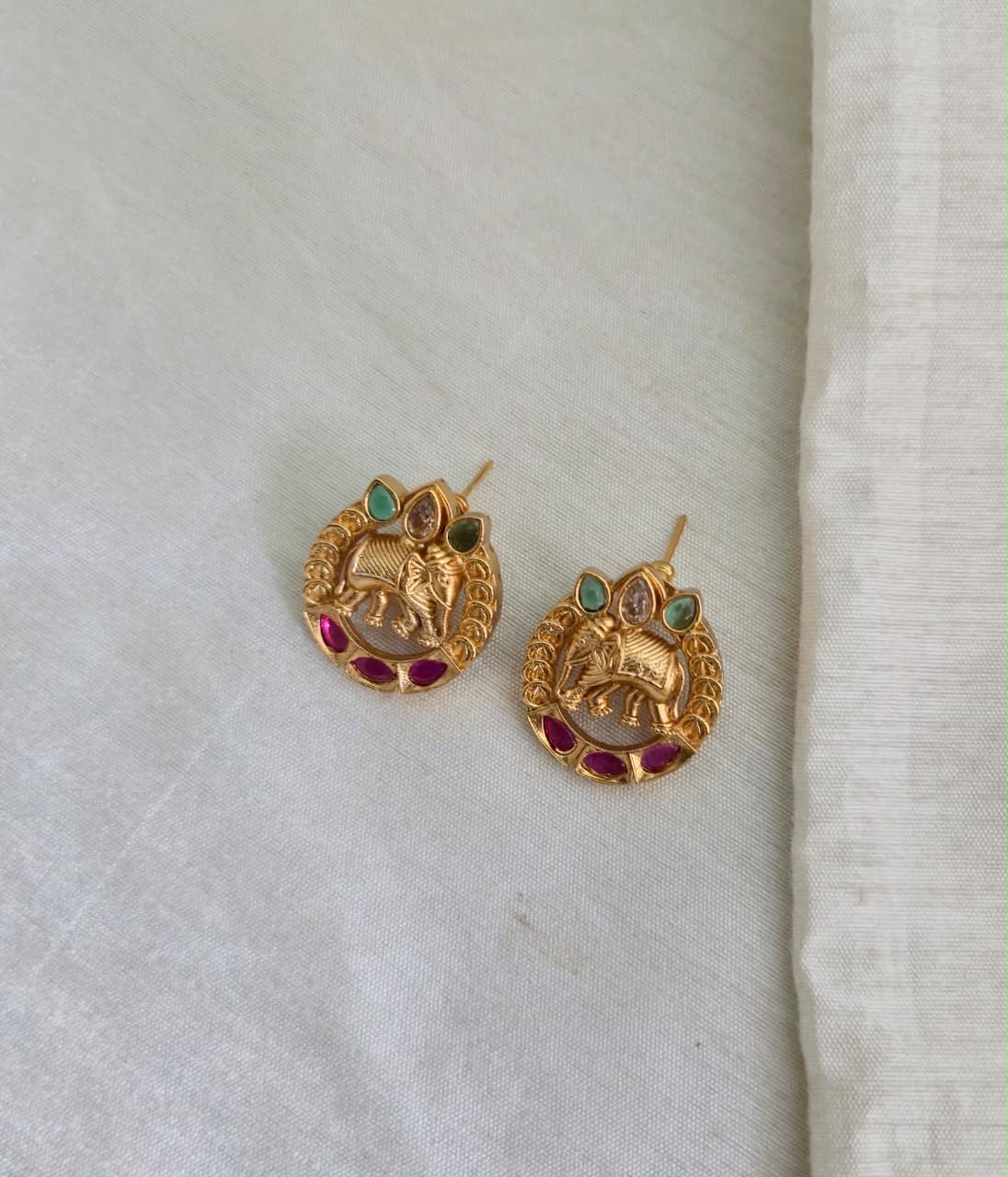 GAJA VAIBHAV STUD EARRINGS - image 2