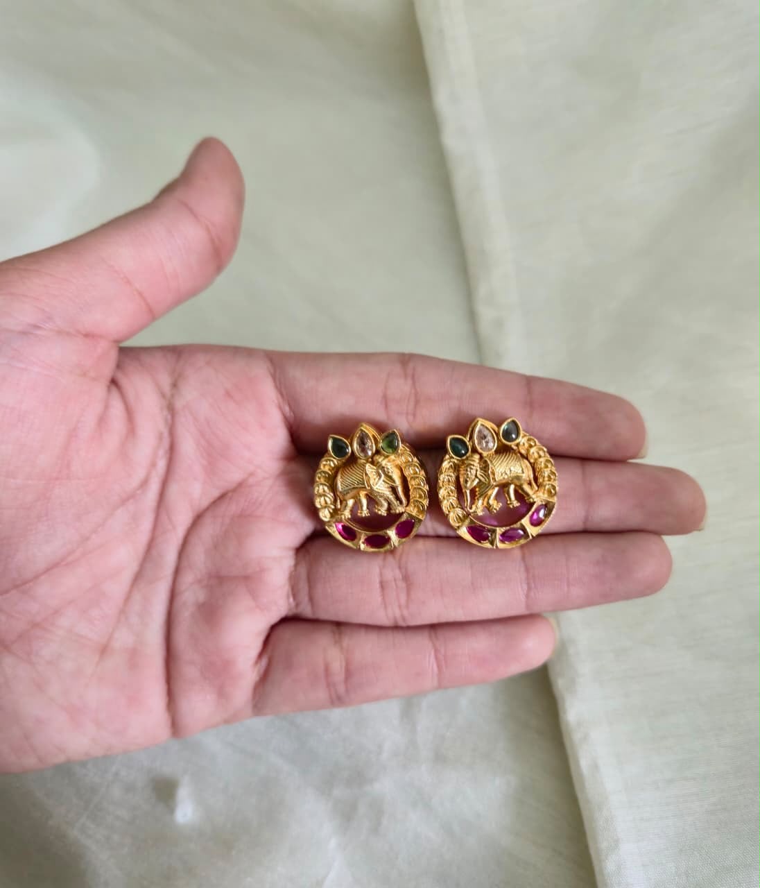 GAJA VAIBHAV STUD EARRINGS - image 5