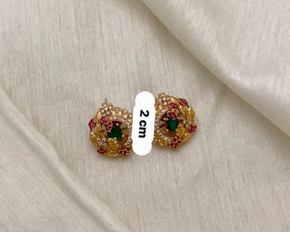 MAYURI RATNA FLORAL STUDS - image 6