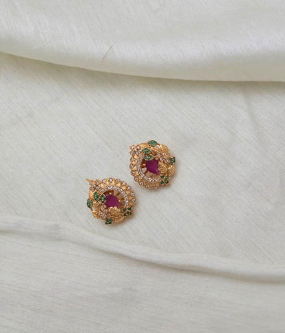 MAYURI RATNA FLORAL STUDS - image 3