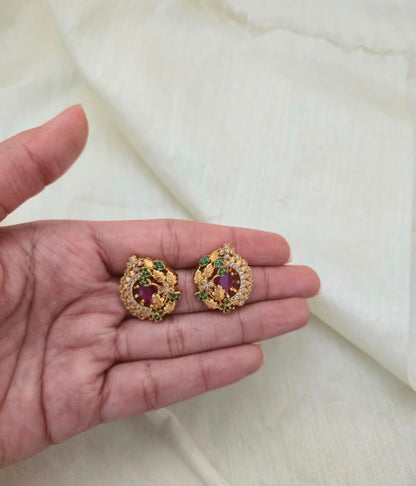 MAYURI RATNA FLORAL STUDS - image 5