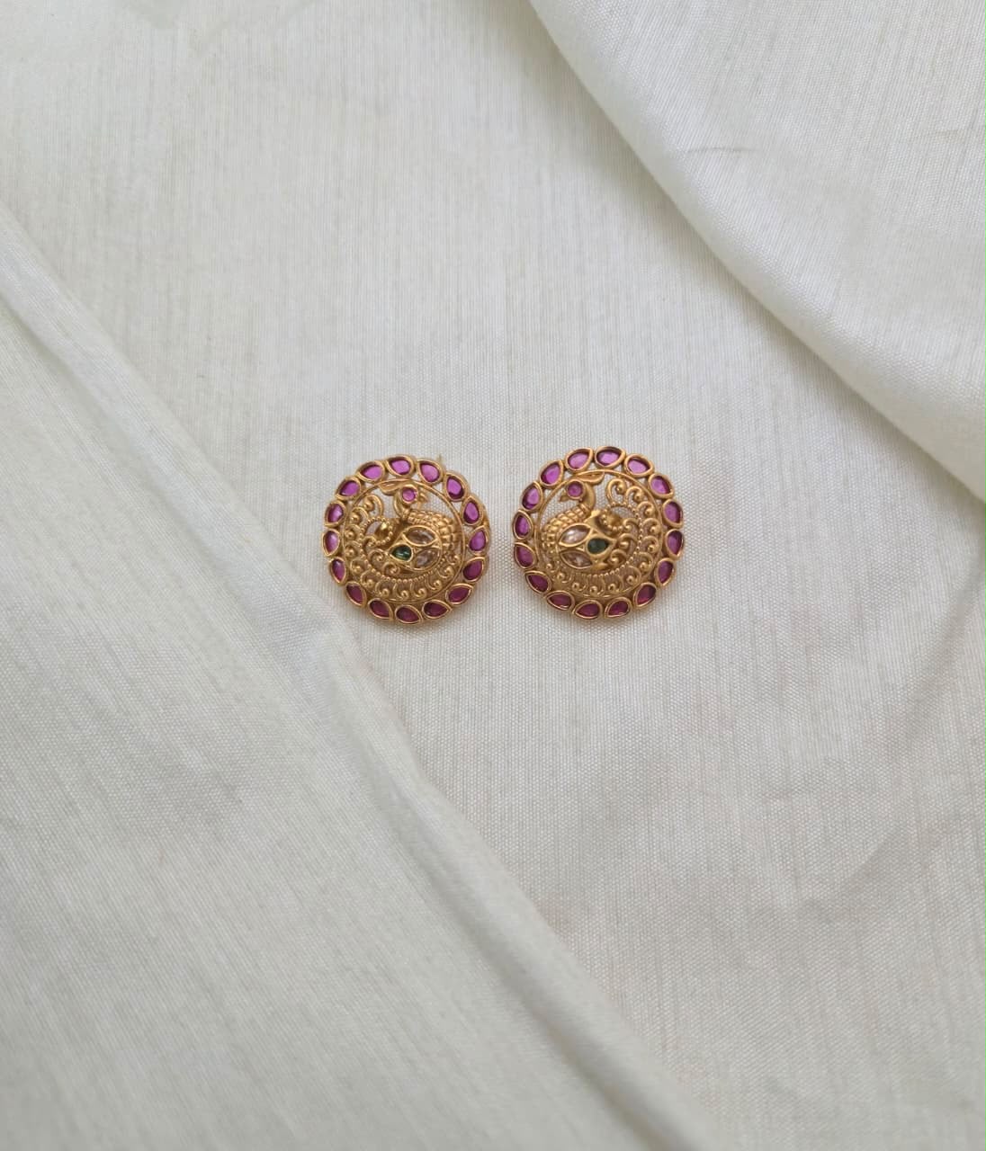 HARINI TEMPLE STUDS - image 2