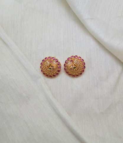 HARINI TEMPLE STUDS - image 2