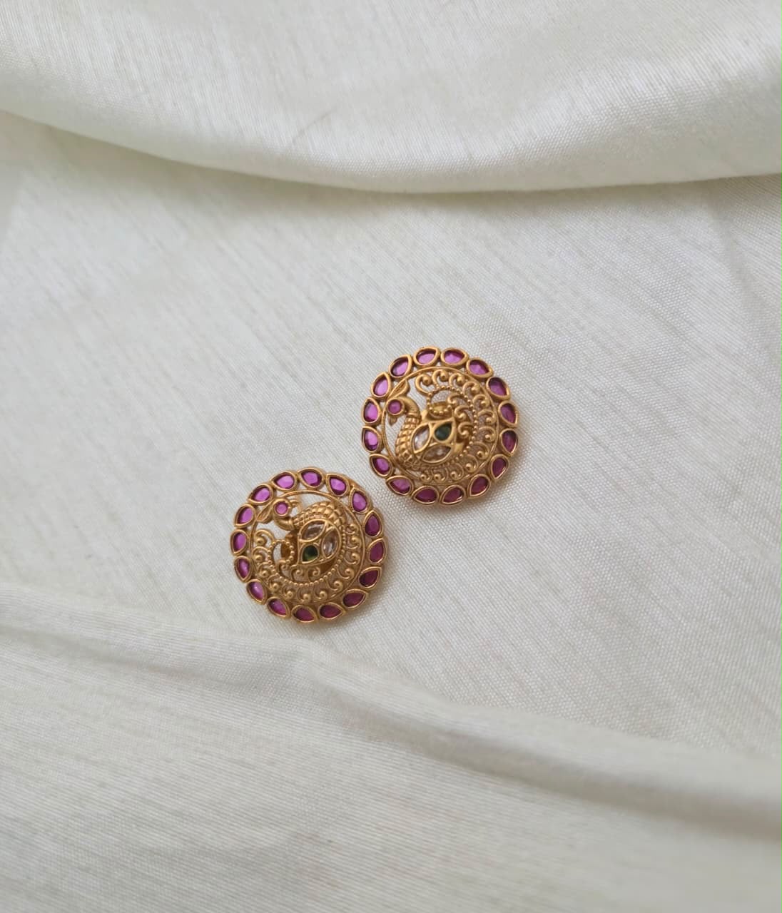 HARINI TEMPLE STUDS - image 3