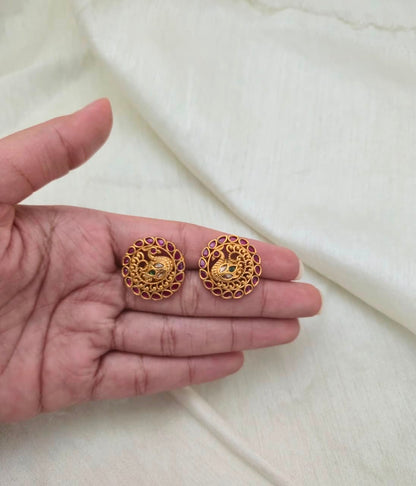 HARINI TEMPLE STUDS - image 5