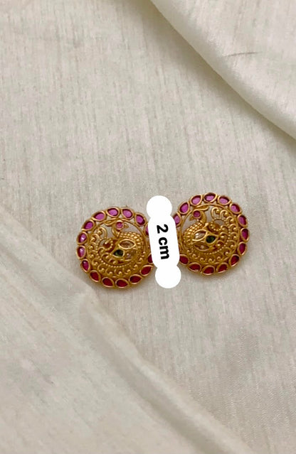 HARINI TEMPLE STUDS - image 6