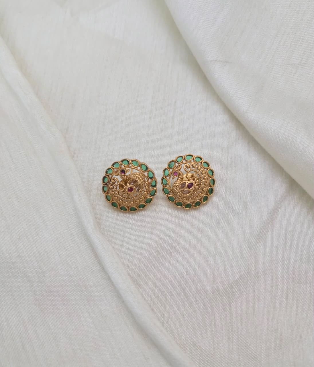 HARINI TEMPLE STUDS - image 2