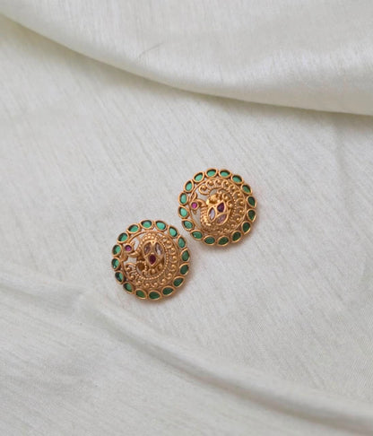 HARINI TEMPLE STUDS - image 3