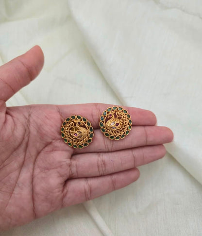HARINI TEMPLE STUDS - image 5