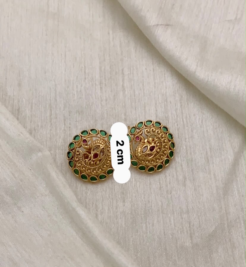 HARINI TEMPLE STUDS - image 6