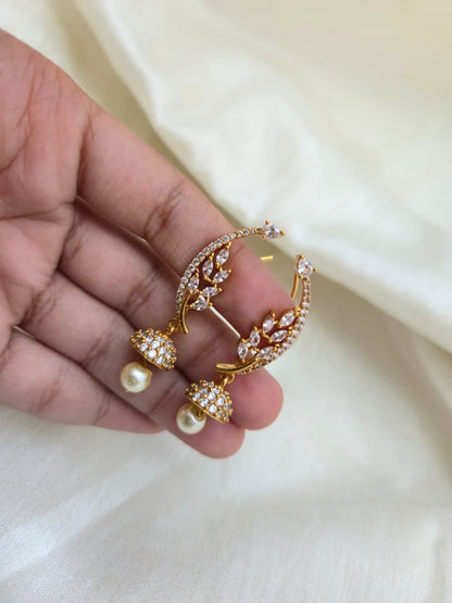 Meera Pearl Jhumka Earrings