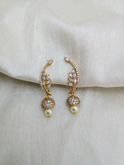 Meera Pearl Jhumka Earrings
